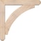 Ekena Millwork Thorton Craftsman Smooth Bracket w/ Offset Brace, Douglas Fir, 5 1/2"W x 30"D x 30"H BKT0604X30X30THR04SDF - alternate 3